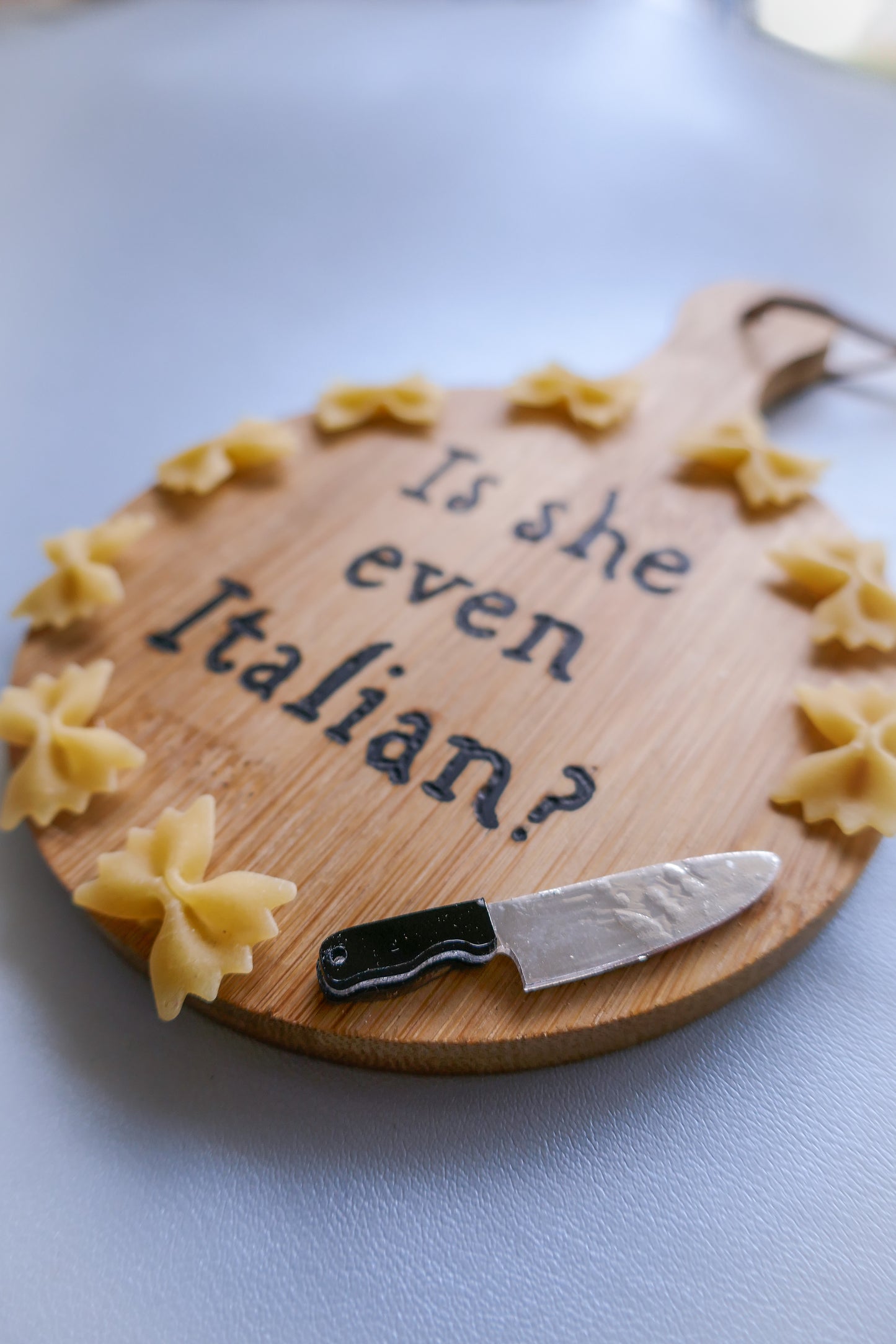 Twilight Inspired Home Decor - Wooden Is She Even Italian Wall Hang