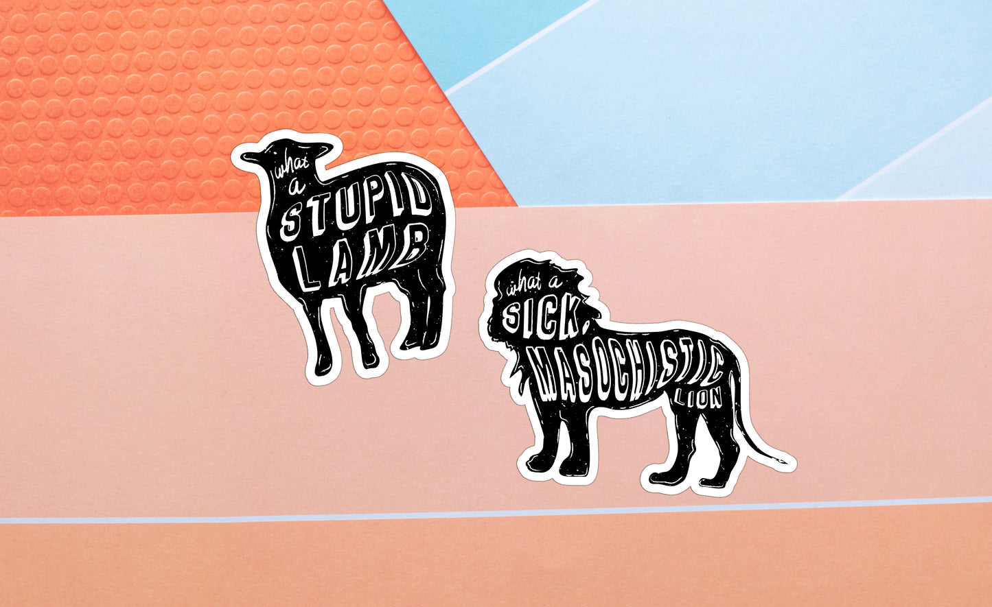 Twilight Inspired Lion & Lamb Stickers