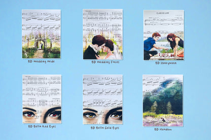 Twilight Inspired Clair de Lune Sheet Music Print 8x10 Wall Art