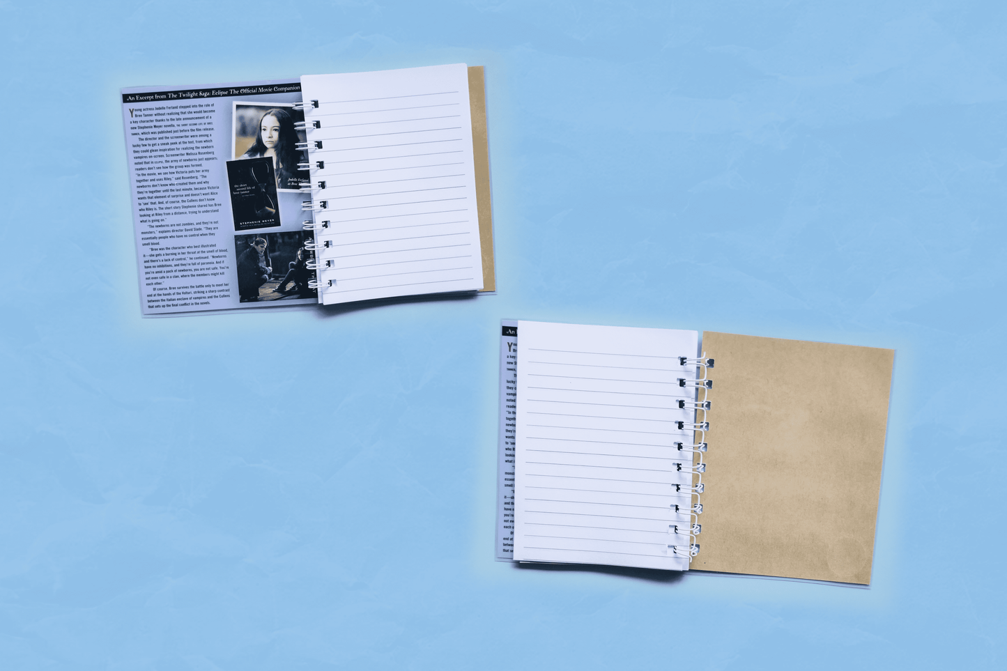 Bree Tanner Upcycled DVD Leaflet Notebook