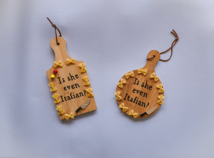 Twilight Inspired Home Decor - Wooden Is She Even Italian Wall Hang