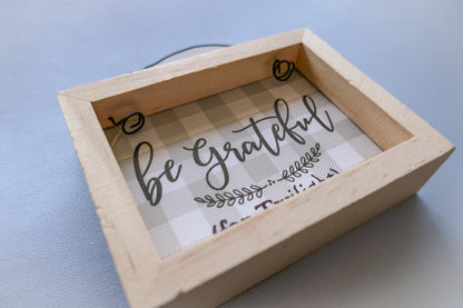 Twilight Inspired Home Decor - Wooden Grateful Frame