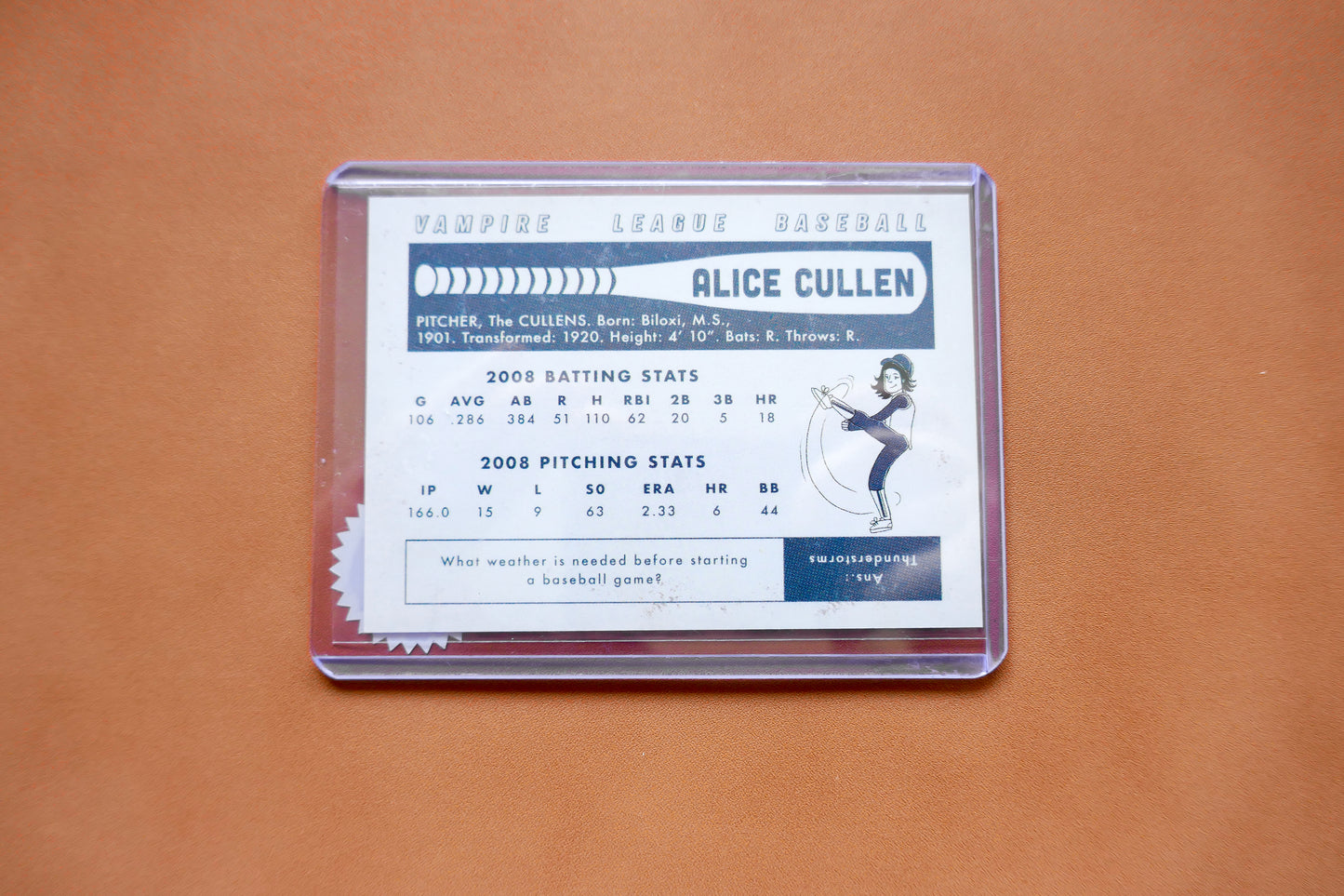 Twilight Inspired Baseball Cards