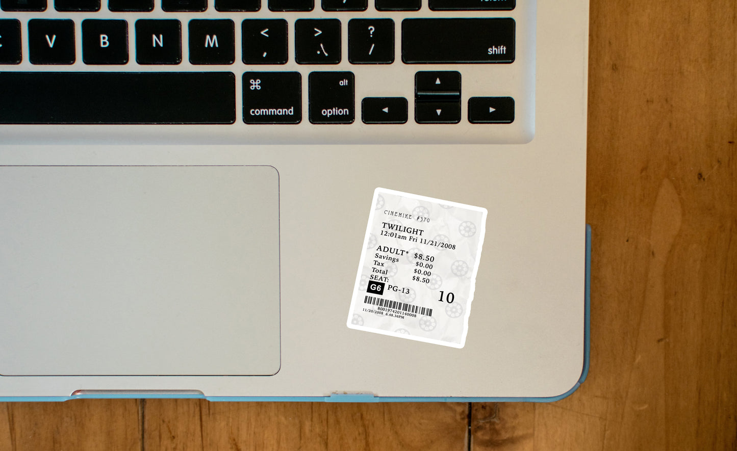 Twilight Inspired Movie Ticket Stickers