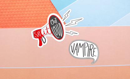 Twilight Inspired Say It Out Loud Sticker Set