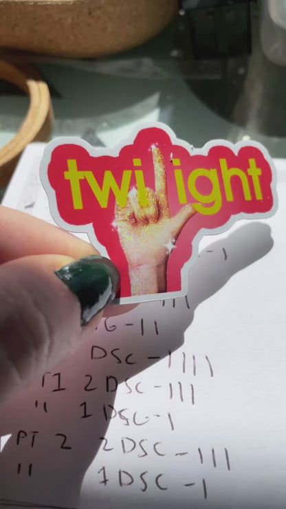Twilight Inspired Glee Sticker